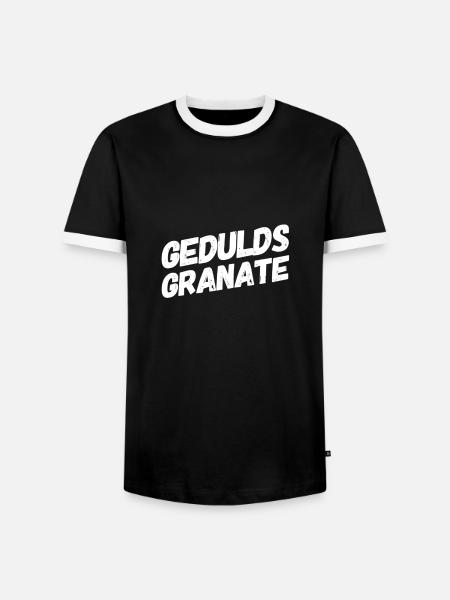 ich liebe Geduld - Männer Kontrast-T-Shirt - Schwarz/Weiß