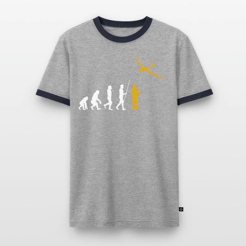Evolution RC Planeur commandé à distance Modéliser T-shirt contrasté Homme