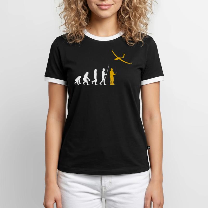 Evolution RC Planeur commandé à distance Modéliser T-shirt contrasté Homme