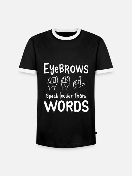 Zeichensprache Sign Langauge Design - Männer Kontrast-T-Shirt - Schwarz/Weiß