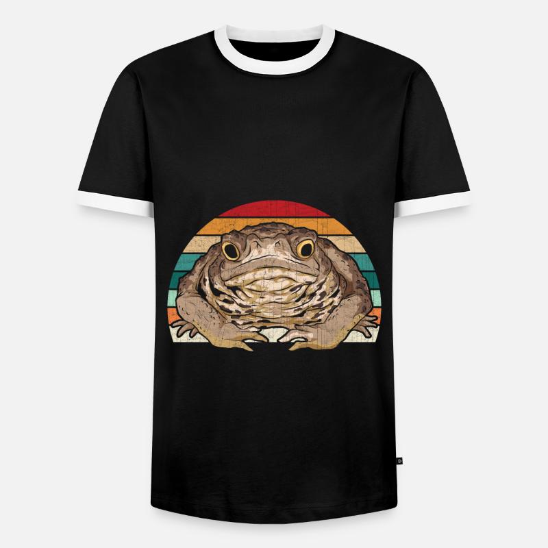 Retro Toad - Men's Ringer Shirt - black/white