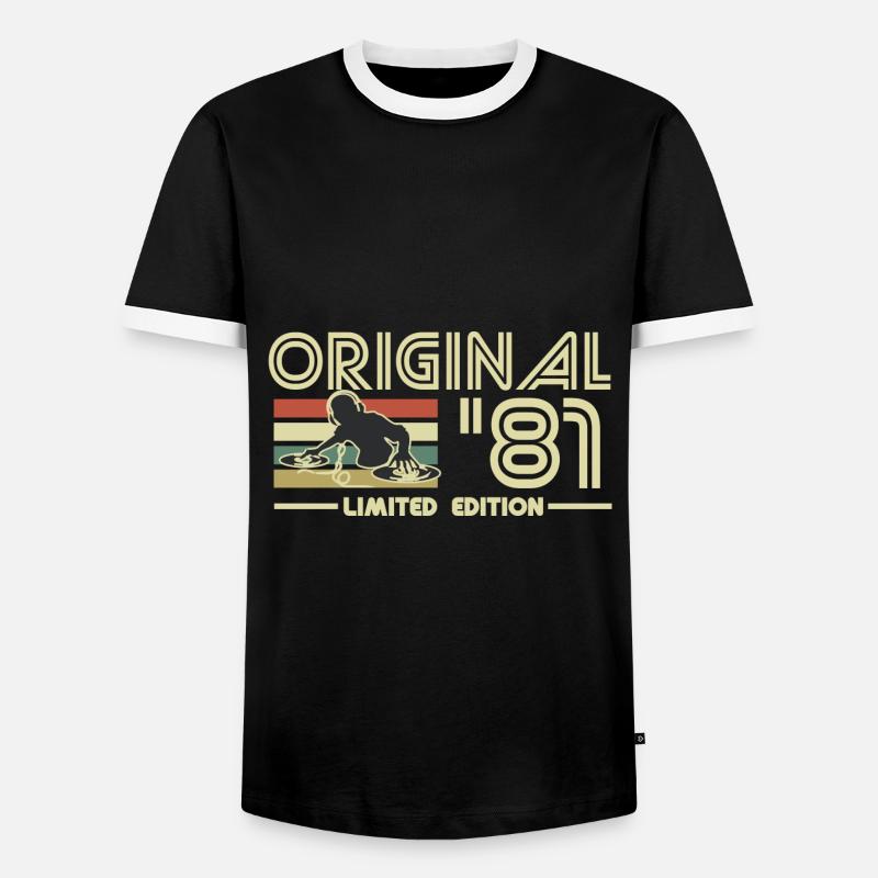 1981 - Men's Ringer Shirt - black/white