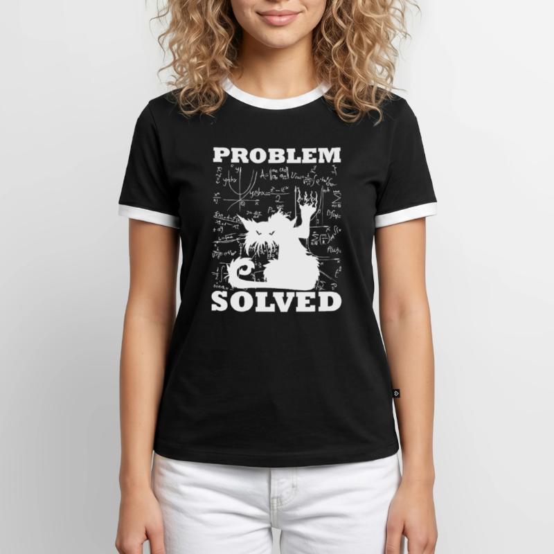 Problem Solved Math Student Homework Math Men's Ringer Shirt