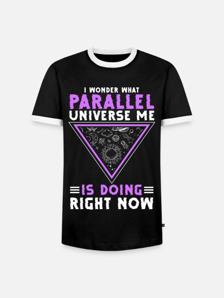 Sterne Raumschiff Kosmos - Männer Kontrast-T-Shirt - Schwarz/Weiß