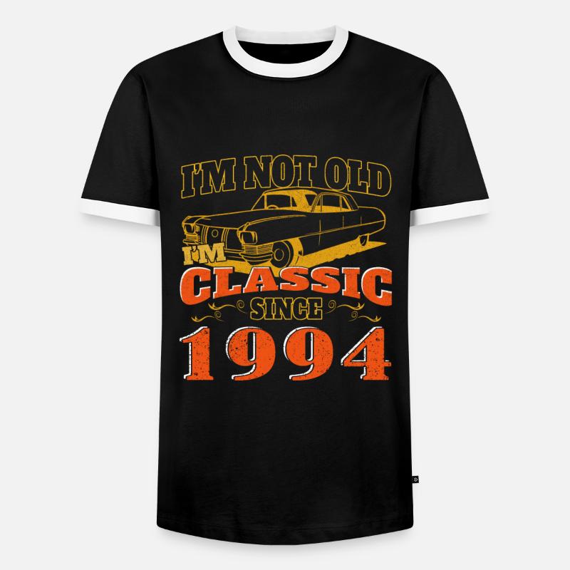 Oldtimer 1994 30. Geburtstag Geschenk Herren - Männer Kontrast-T-Shirt - Schwarz/Weiß