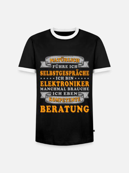 Elektriker / Elektroniker - kompetente Beratung - Männer Kontrast-T-Shirt - Schwarz/Weiß