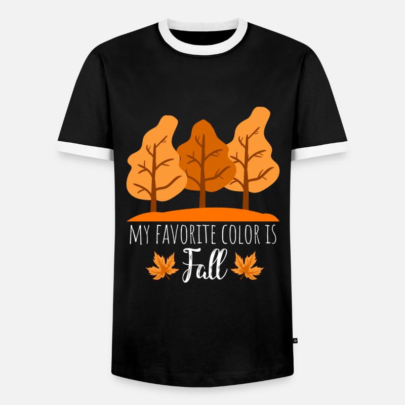 Herbst Spruch - Männer Kontrast-T-Shirt - Schwarz/Weiß