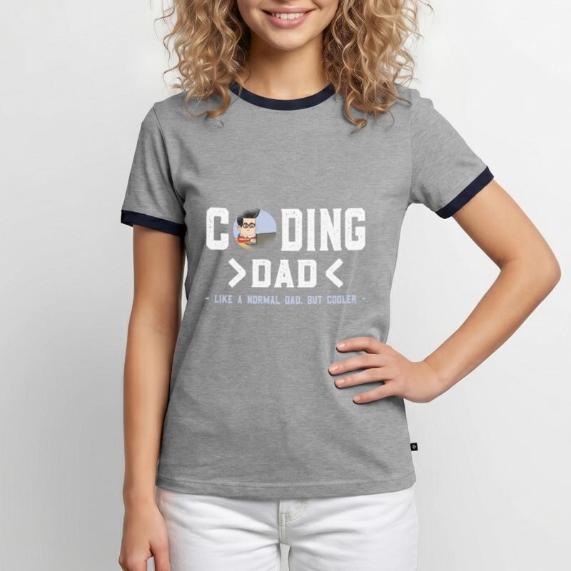 Funny Programmer Developer Code Humor Quote Men's Ringer Shirt