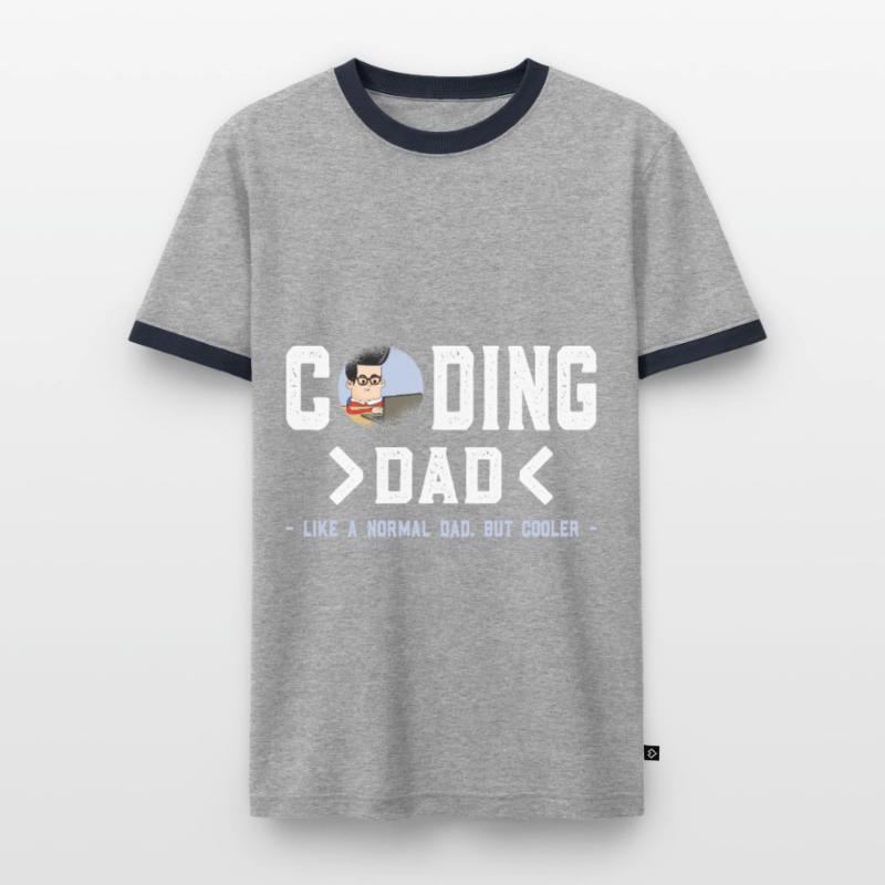 Funny Programmer Developer Code Humor Quote Men's Ringer Shirt