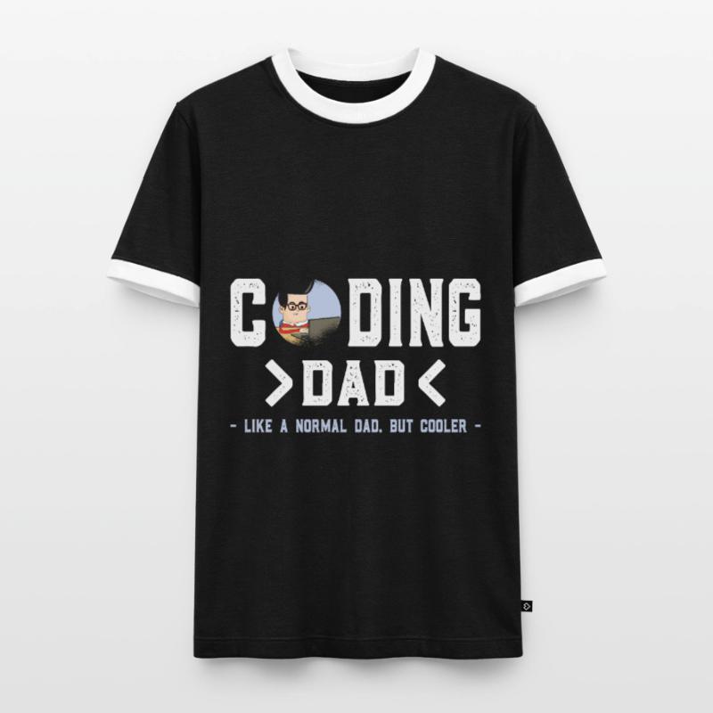 Funny Programmer Developer Code Humor Quote Men's Ringer Shirt