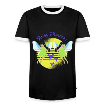 Fee zaubern Zauberstab Zahnarzt - Männer Kontrast-T-Shirt - Schwarz/Weiß - Vorne - AI Model Female 172 light (172cm) & AI Model Male 178 light (178cm)
