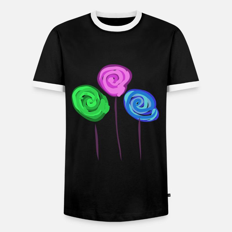 Three Lolly's - Men's Ringer Shirt - black/white