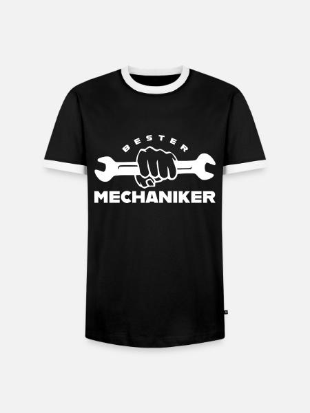 Bester Mechaniker - Männer Kontrast-T-Shirt - Schwarz/Weiß