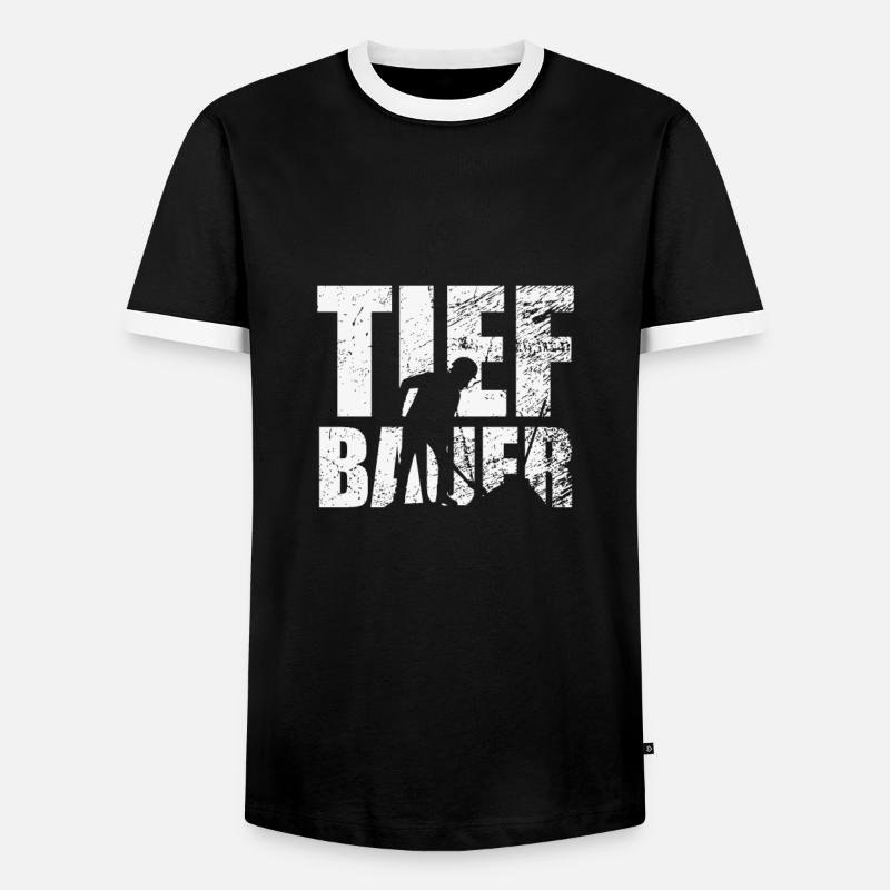 Civil engineering - Men's Ringer Shirt - black/white
