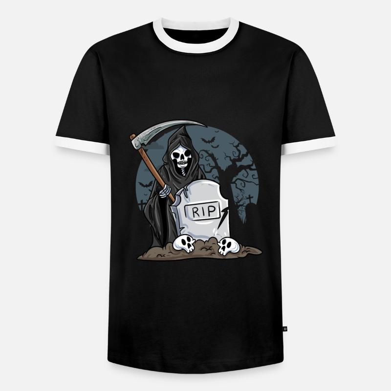 Skeleton - Men's Ringer Shirt - black/white