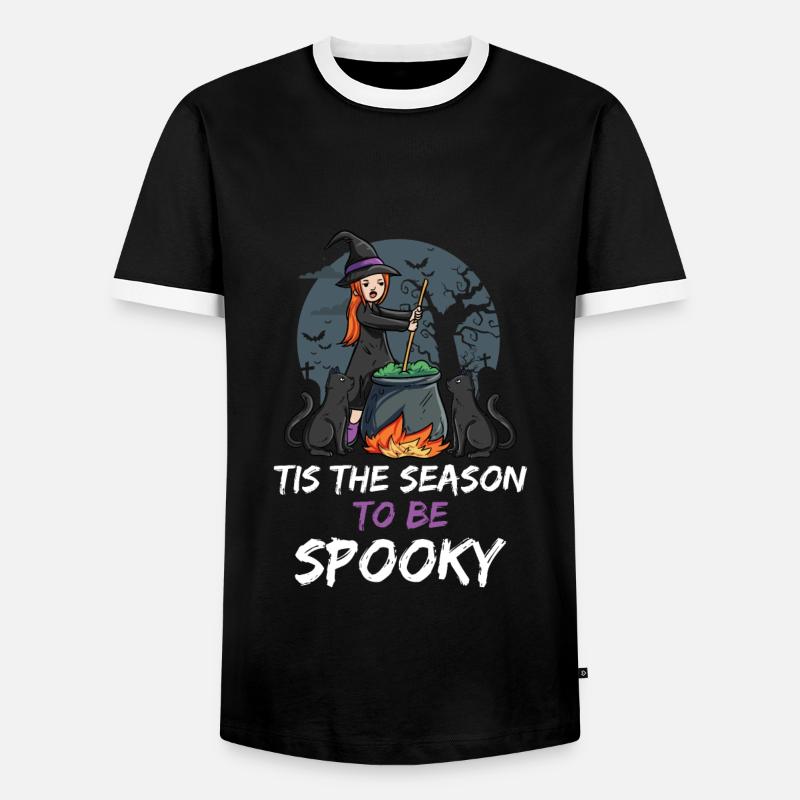 Witch - Men's Ringer Shirt - black/white