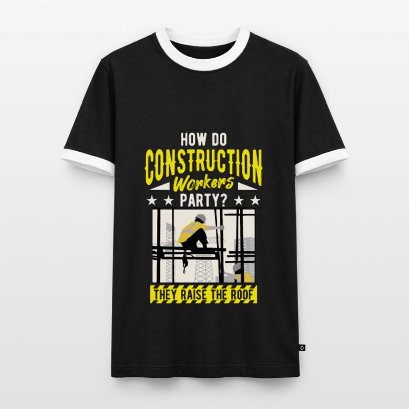 Infrastructure construction construction construction workers Men's Ringer Shirt