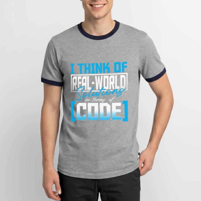 Javascript Software Developer Men's Ringer Shirt