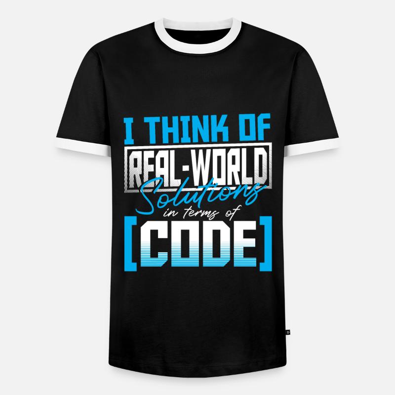Javascript Software Entwickler - Männer Kontrast-T-Shirt - Schwarz/Weiß
