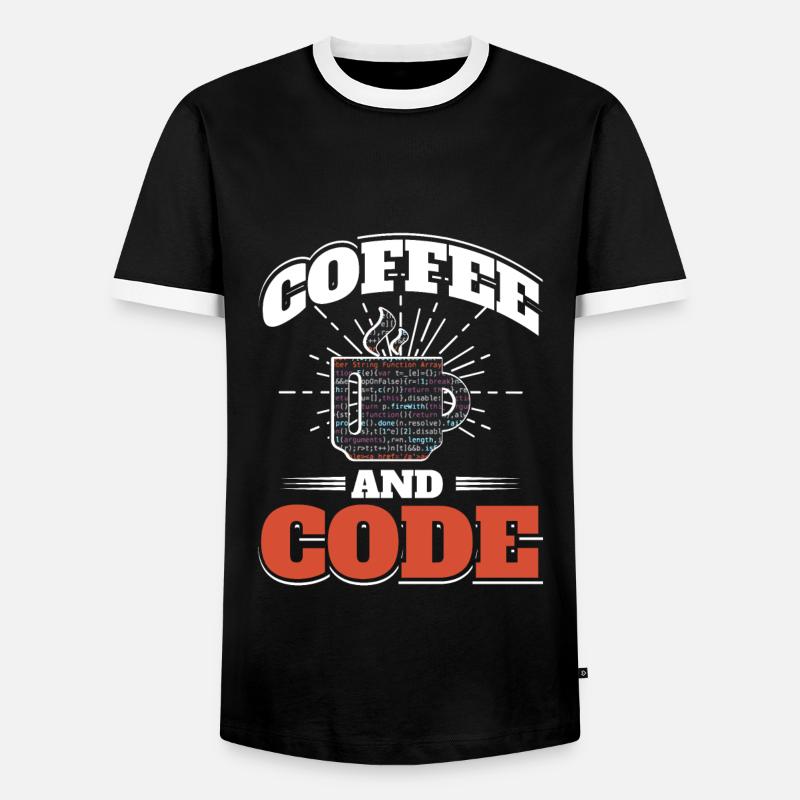 Software Computer Entwickler - Männer Kontrast-T-Shirt - Schwarz/Weiß