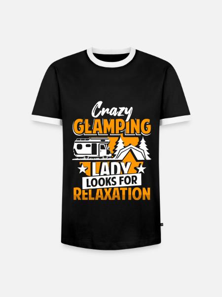 Glamping Camper Glamper - Men's Ringer Shirt - black/white