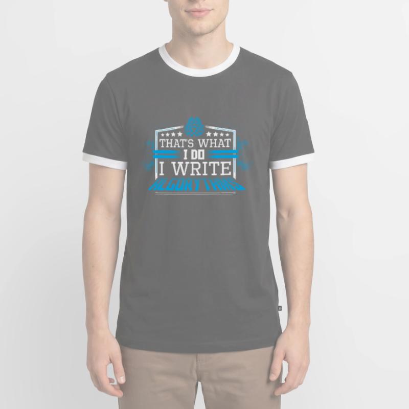 Javascript Software Entwickler Programmierer Männer Kontrast-T-Shirt