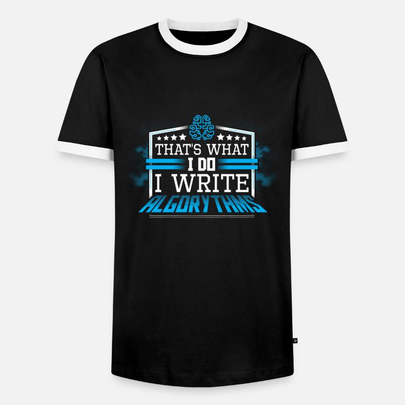 Javascript Software Entwickler Programmierer - Männer Kontrast-T-Shirt - Schwarz/Weiß
