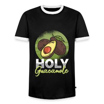 Cinco De Mayo Vegan Diet Food Lovers - Men's Ringer Shirt - black/white - Front - AI Model Female 172 light (172cm) & AI Model Male 178 light (178cm)