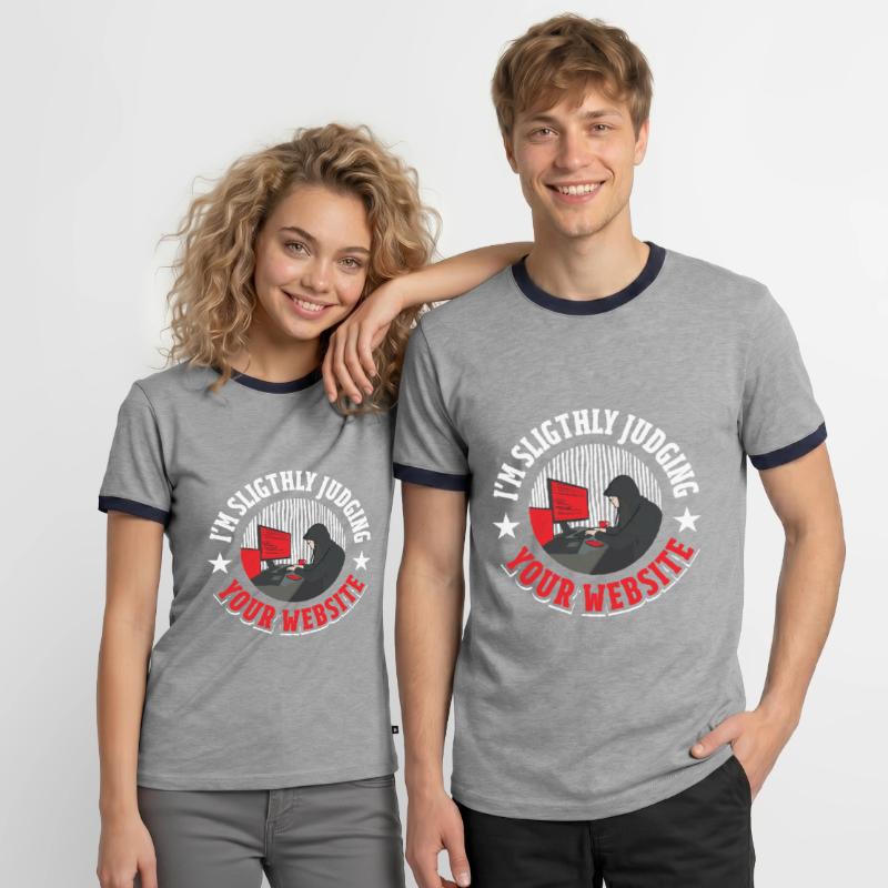 Software Entwickler Coder Männer Kontrast-T-Shirt