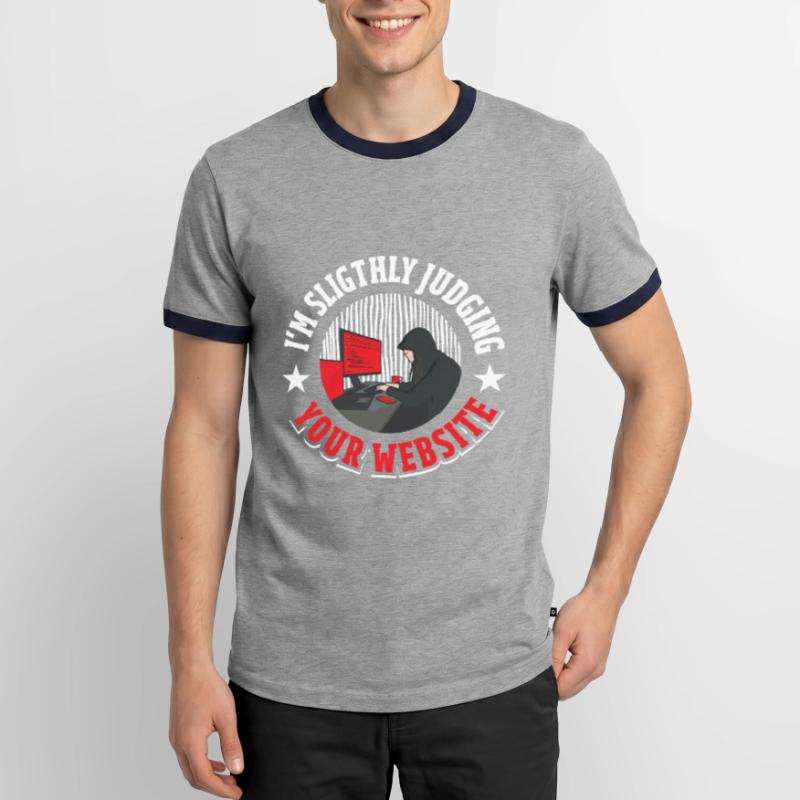 Software Entwickler Coder Männer Kontrast-T-Shirt