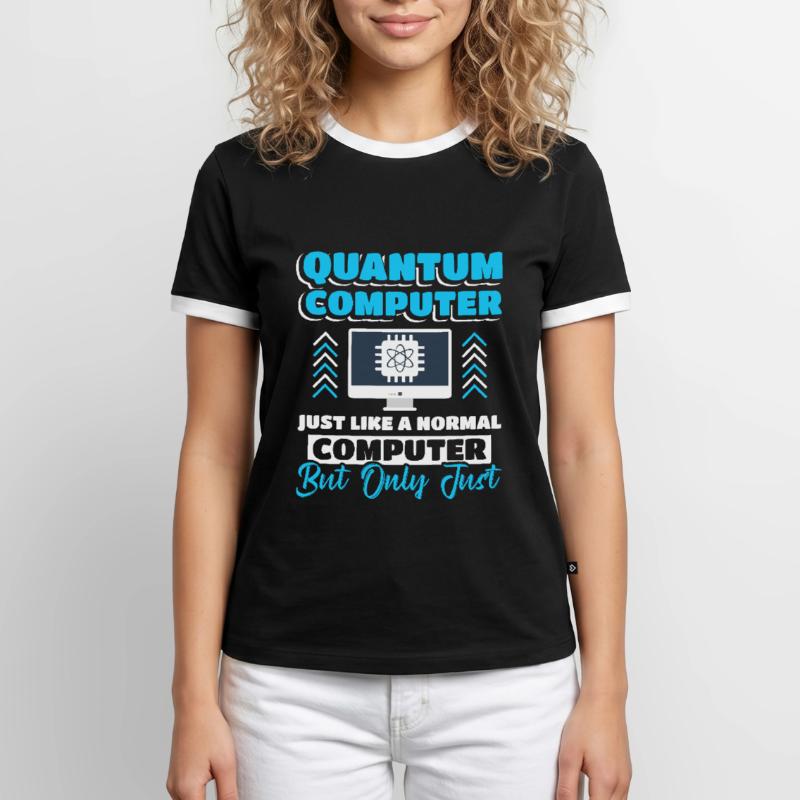 Quantum Computer Quantum Computing Men's Ringer Shirt