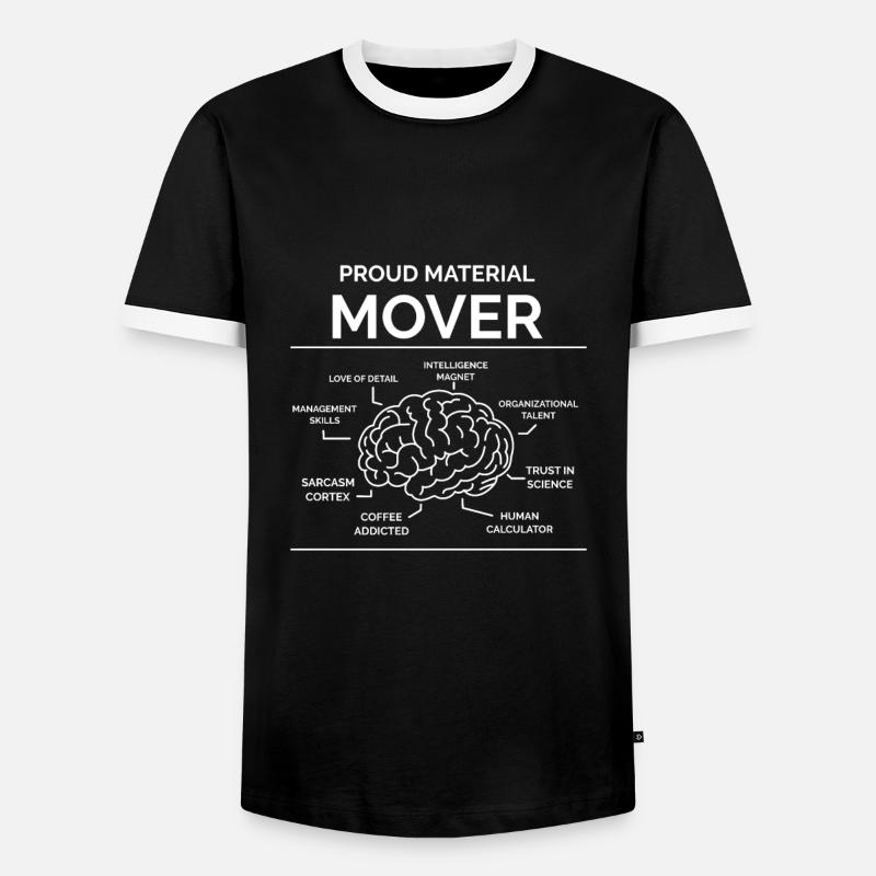 Material Conveyor - Men's Ringer Shirt - black/white