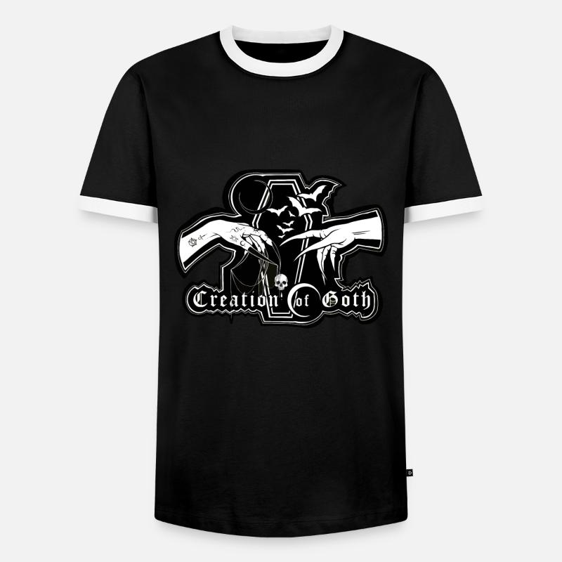 Gothic Creation - Men's Ringer Shirt - black/white