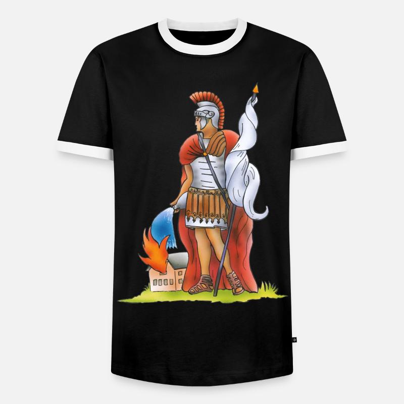 Florian - Männer Kontrast-T-Shirt - Schwarz/Weiß
