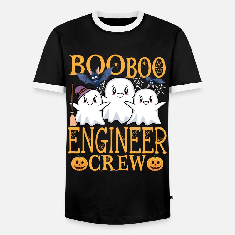 Engineer uu Funny Engineer - Men's Ringer Shirt - black/white