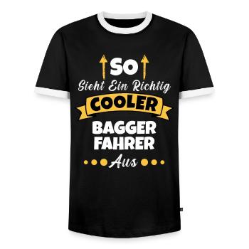 So Sieht Ein Richtig Cooler Tischler aus Zimmerer - Männer Kontrast-T-Shirt - Schwarz/Weiß - Vorne - AI Model Female 172 light (172cm) & AI Model Male 178 light (178cm)
