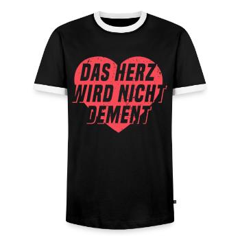 Altenpflege Krankenpflege Pflegekraft Geschenk - Männer Kontrast-T-Shirt - Schwarz/Weiß - Vorne - AI Model Female 172 light (172cm) & AI Model Male 178 light (178cm)