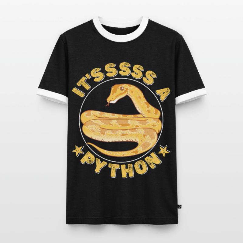 It'sssss a Python Men's Ringer Shirt