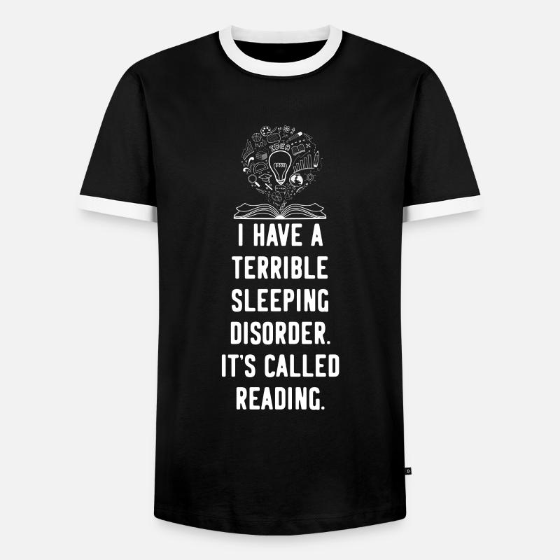 Nerd nerds sleep disorder - Men's Ringer Shirt - black/white