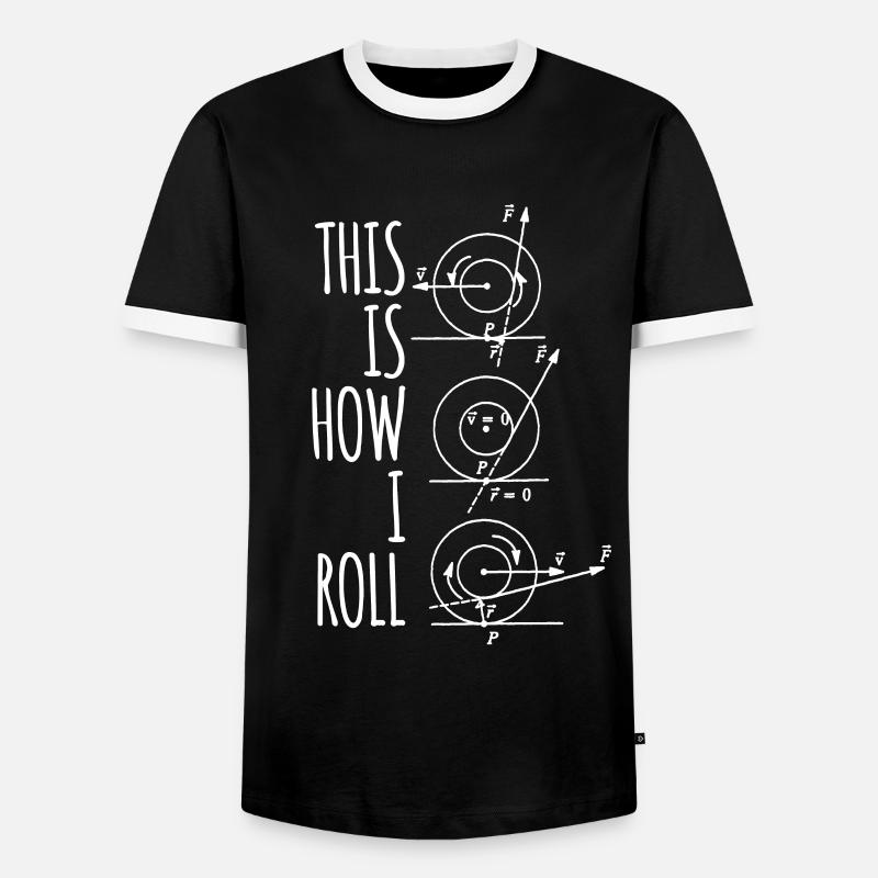 Nerd nerd engineer - Men's Ringer Shirt - black/white