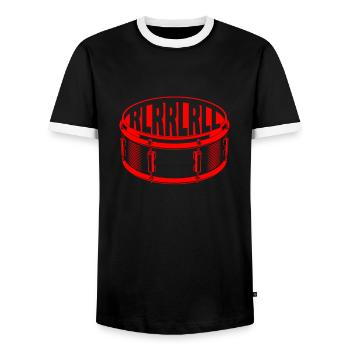Musicien - T-shirt contrasté Homme - noir/blanc - Devant - AI Model Female 172 light (172cm) & AI Model Male 178 light (178cm)