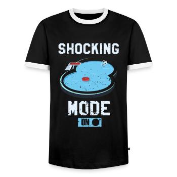 Bademeister Designs für Pooltechniker - Männer Kontrast-T-Shirt - Schwarz/Weiß - Vorne - AI Model Female 172 light (172cm) & AI Model Male 178 light (178cm)