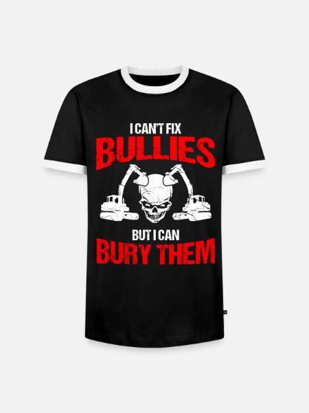 Bagger Design für Baggerfahrer - Männer Kontrast-T-Shirt - Schwarz/Weiß