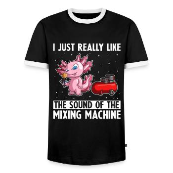 Body Technician Saying for Car Painter - Men's Ringer Shirt - black/white - Front - AI Model Female 172 light (172cm) & AI Model Male 178 light (178cm)