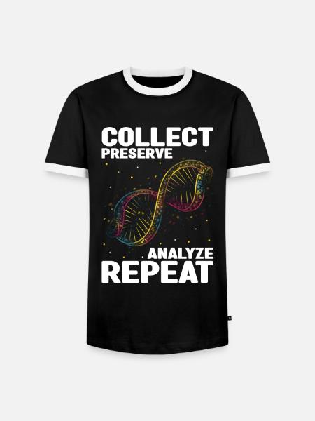 Forensischer Wissenschaftlicher Ermittler - Männer Kontrast-T-Shirt - Schwarz/Weiß