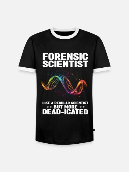 Forensischer Wissenschaftlicher Ermittler - Männer Kontrast-T-Shirt - Schwarz/Weiß