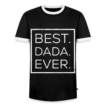 Vatertag Neuer Papa, er, papa, opa - Männer Kontrast-T-Shirt - Schwarz/Weiß - Vorne - AI Model Female 172 light (172cm) & AI Model Male 178 light (178cm)