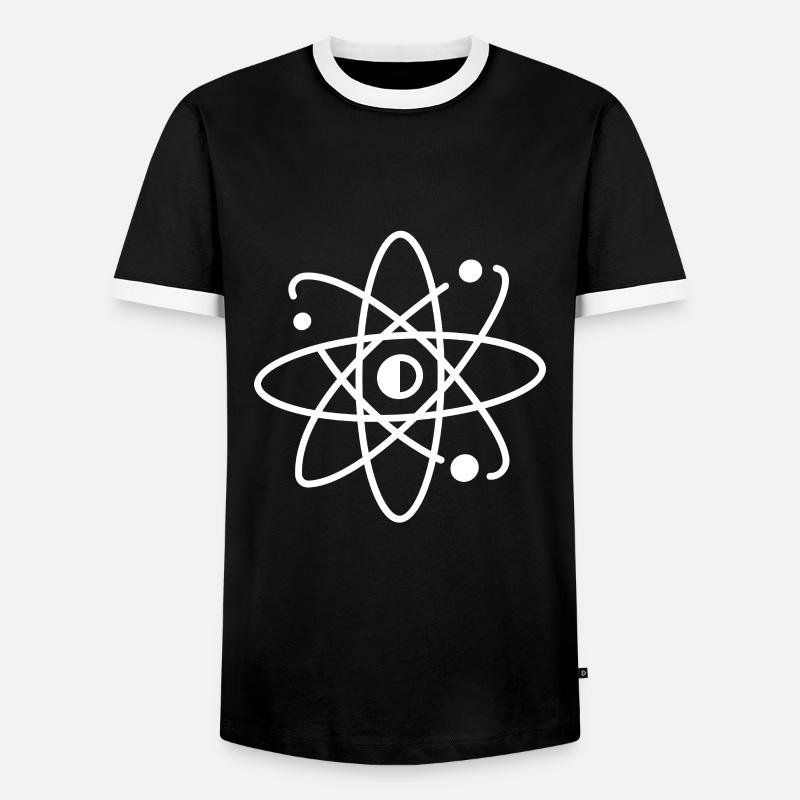 physicist - Men's Ringer Shirt - black/white