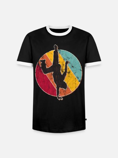 Breakdance B-Boy Geschenk - Männer Kontrast-T-Shirt - Schwarz/Weiß