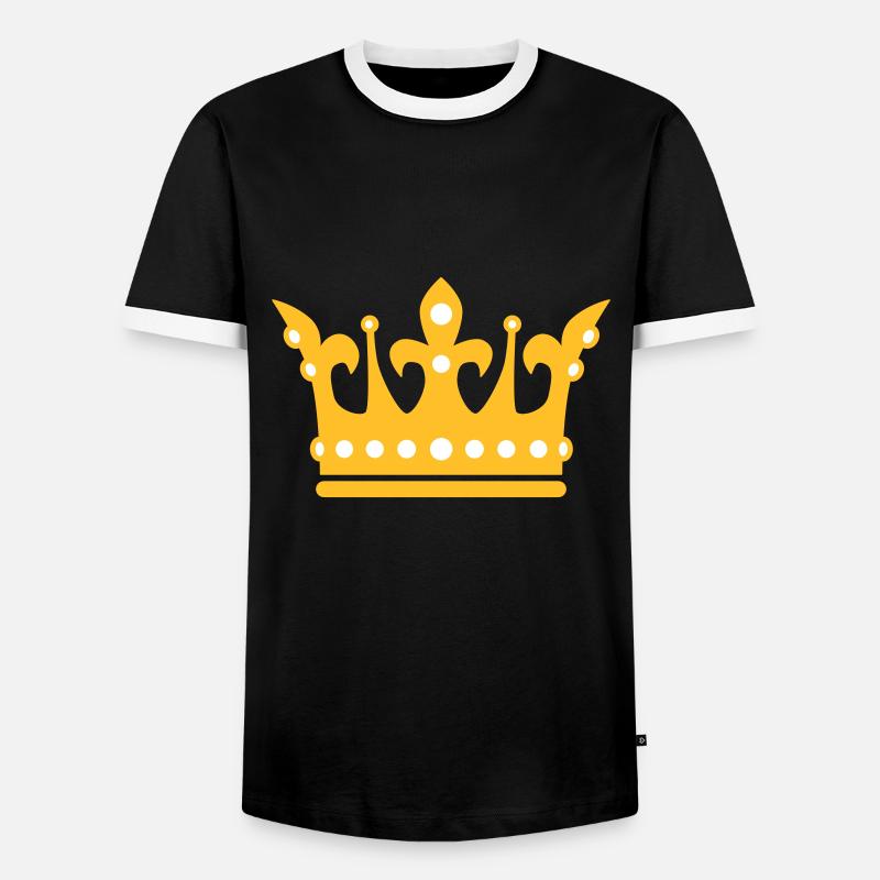 Crown / Crown 2c - Men's Ringer Shirt - black/white